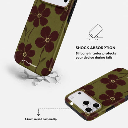 Olive Bloom MagSafe Phone Case