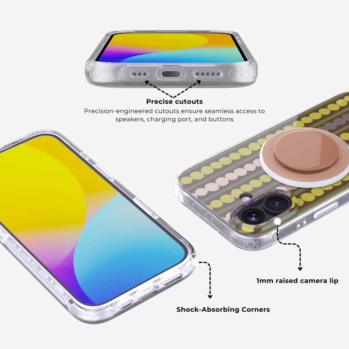 Gilded Age | Purple MagSafe Phone Case Grip Set