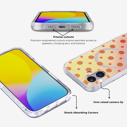 Cider Polka｜Orange MagSafe Phone Case