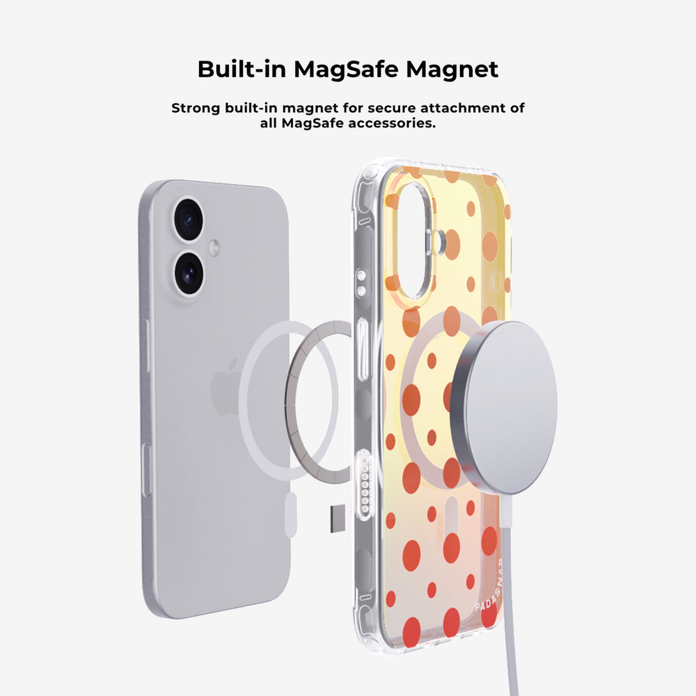 Cider Polka｜Purple MagSafe Phone Case Grip Set