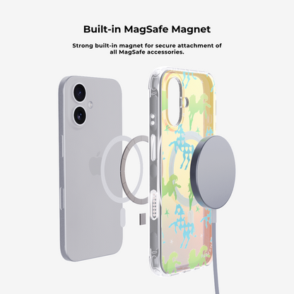 Pony Hugs Green MagSafe Phone Case Grip Set