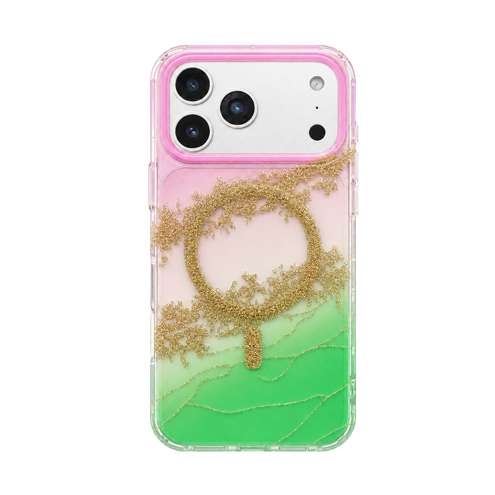 Gilded Gradient Clear MagSafe Phone Case