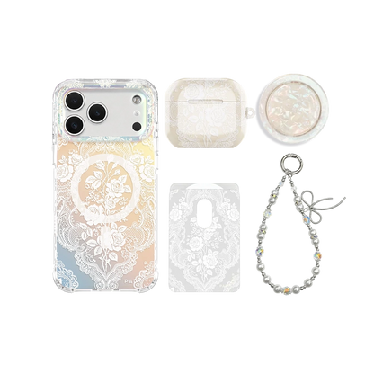 Gilded Rose Opal  MagSafe Phone Case Bundle Set