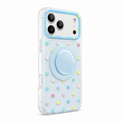Colorful Dots Clear MagSafe Phone Case Grip Set