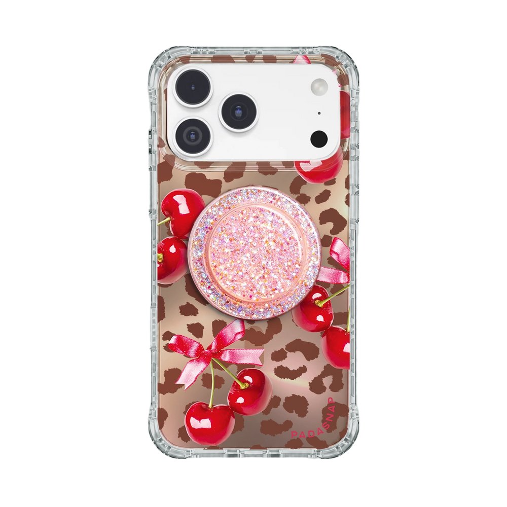Cherry Luxe | Red MagSafe Phone Case Grip Set