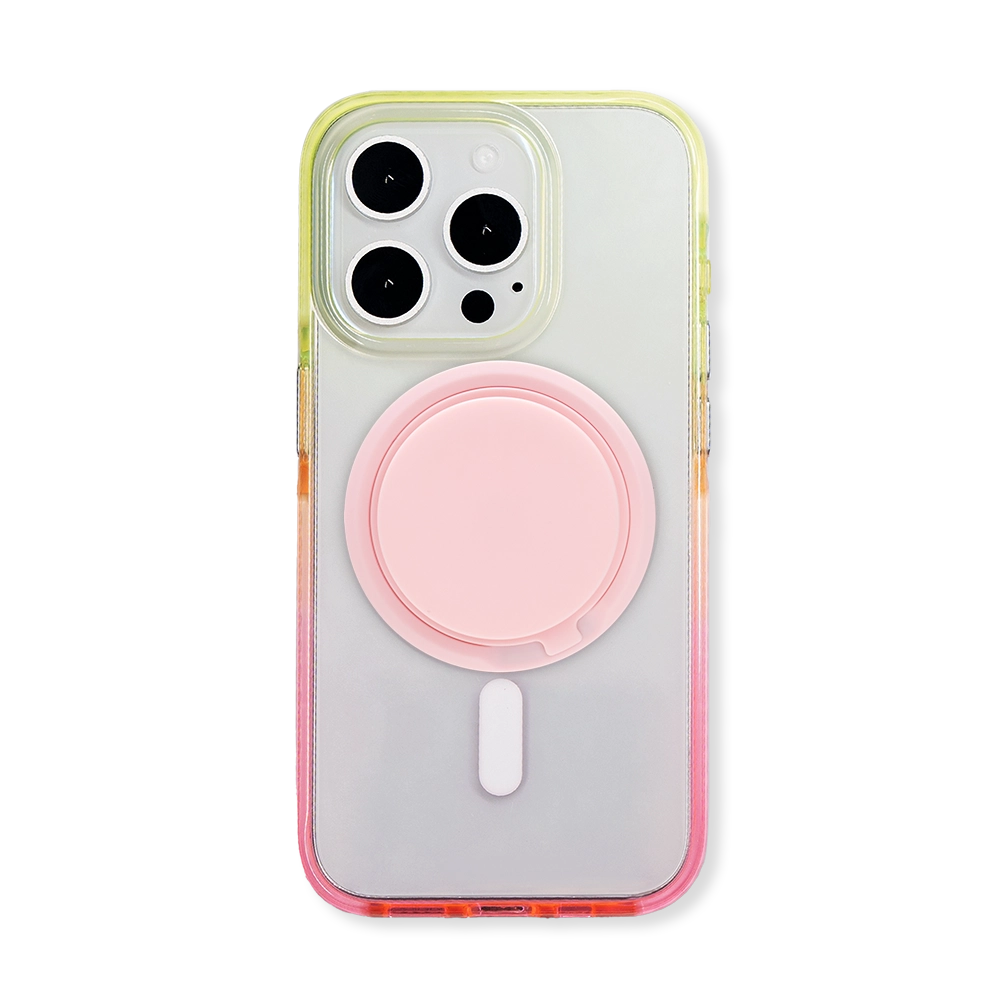 Color Clash Fantasia | Clear MagSafe Phone Case Grip Strap Set