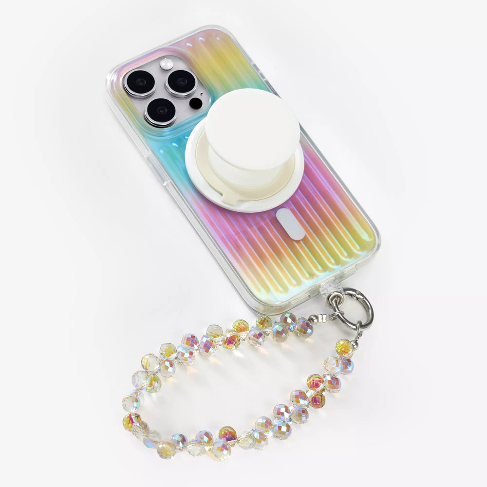 Vibrant Holiday | Laser Rainbow MagSafe Phone Case Grip Strap Set