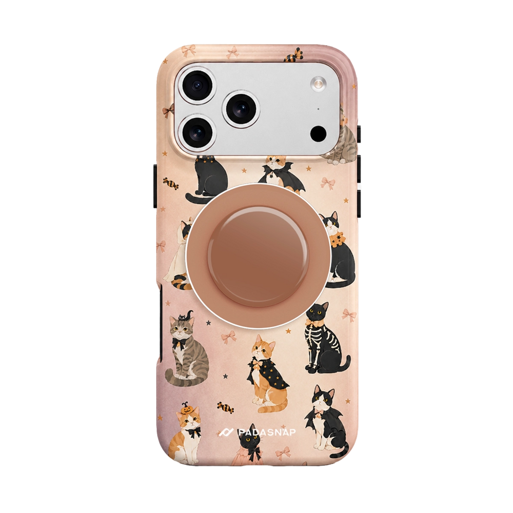Spooky Kitty MagSafe Phone Case Grip Set