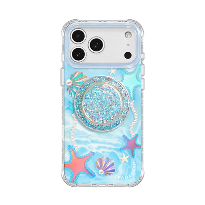 Iridescent Ocean Glow MagSafe Phone Case Grip Set
