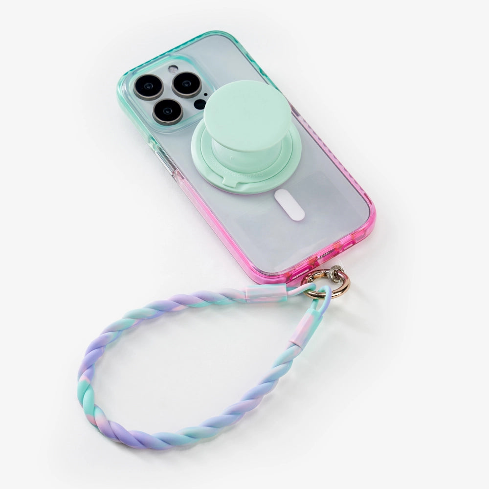 Color Clash Fantasia | Clear MagSafe Phone Case Grip Strap Set