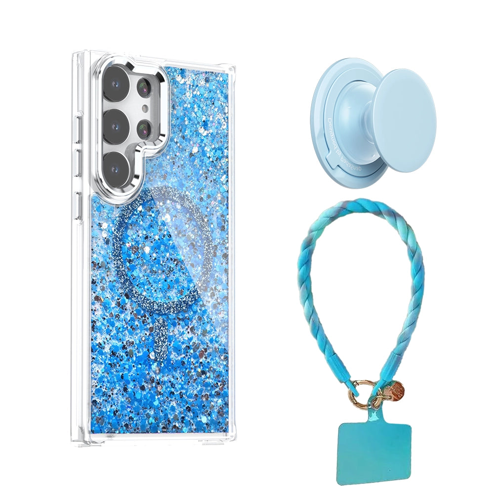 Glitter | MagSafe Phone Case Grip Strap With Removable Corners