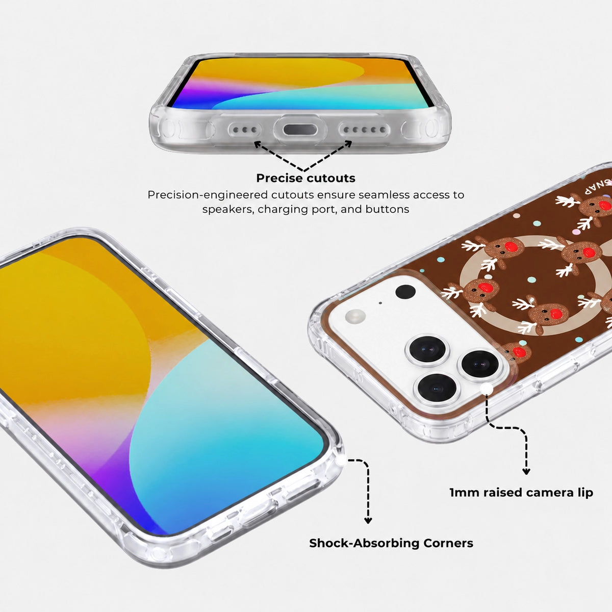 Reindeer Christmas MagSafe Phone Case