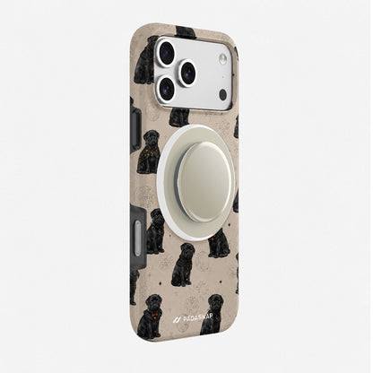 Midnight Pug MagSafe Phone Case Grip Set