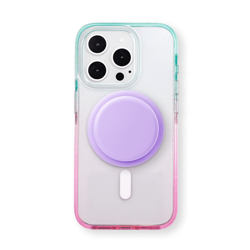 Color Clash Fantasia | Crystal Purple MagSafe Phone Case With Grip - PadaSnap