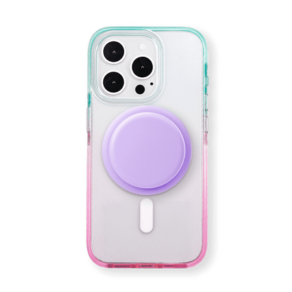 Color Clash Fantasia | Crystal Purple MagSafe Phone Case With Grip - PadaSnap