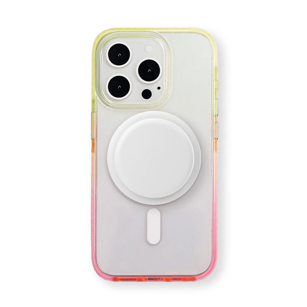 Color Clash Fantasia | Crystal Yellow MagSafe Phone Case With Grip - PadaSnap