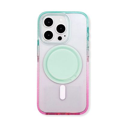 Color Clash Fantasia | Clear MagSafe Phone Case Grip Set