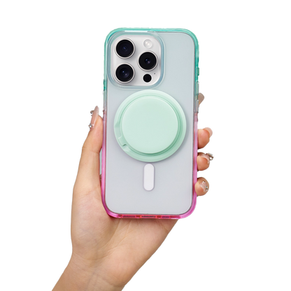 Color Clash Fantasia | Clear MagSafe Phone Case Grip Set