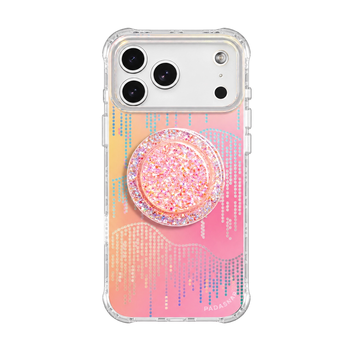 Iridescent Stardust Cascade MagSafe Phone Case Grip Set