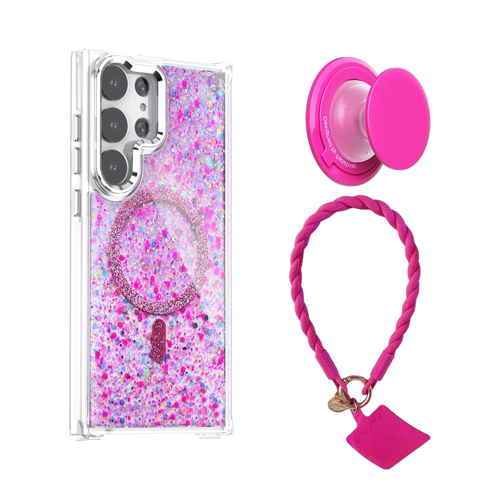 Glitter | MagSafe Phone Case Grip Strap With Removable Corners