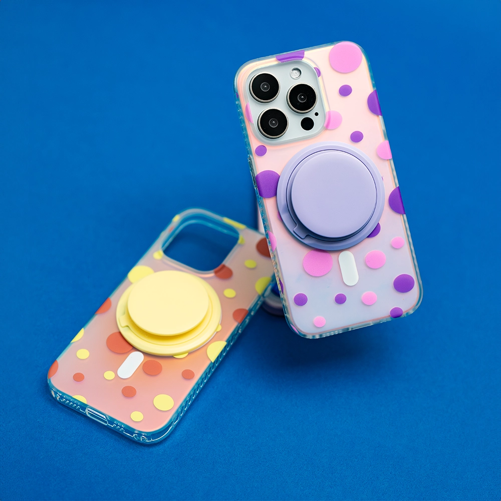 Opalescent Polka Dot | MagSafe Phone Case Grip Set