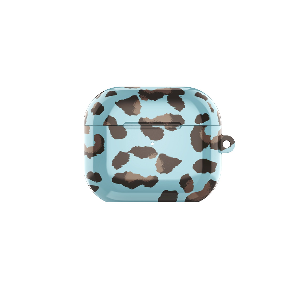 Leopard Print Blue Airpods Case