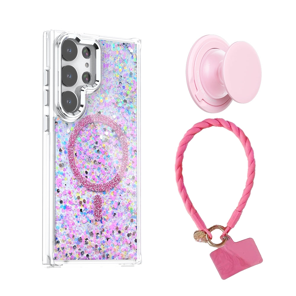 Glitter | MagSafe Phone Case Grip Strap With Removable Corners