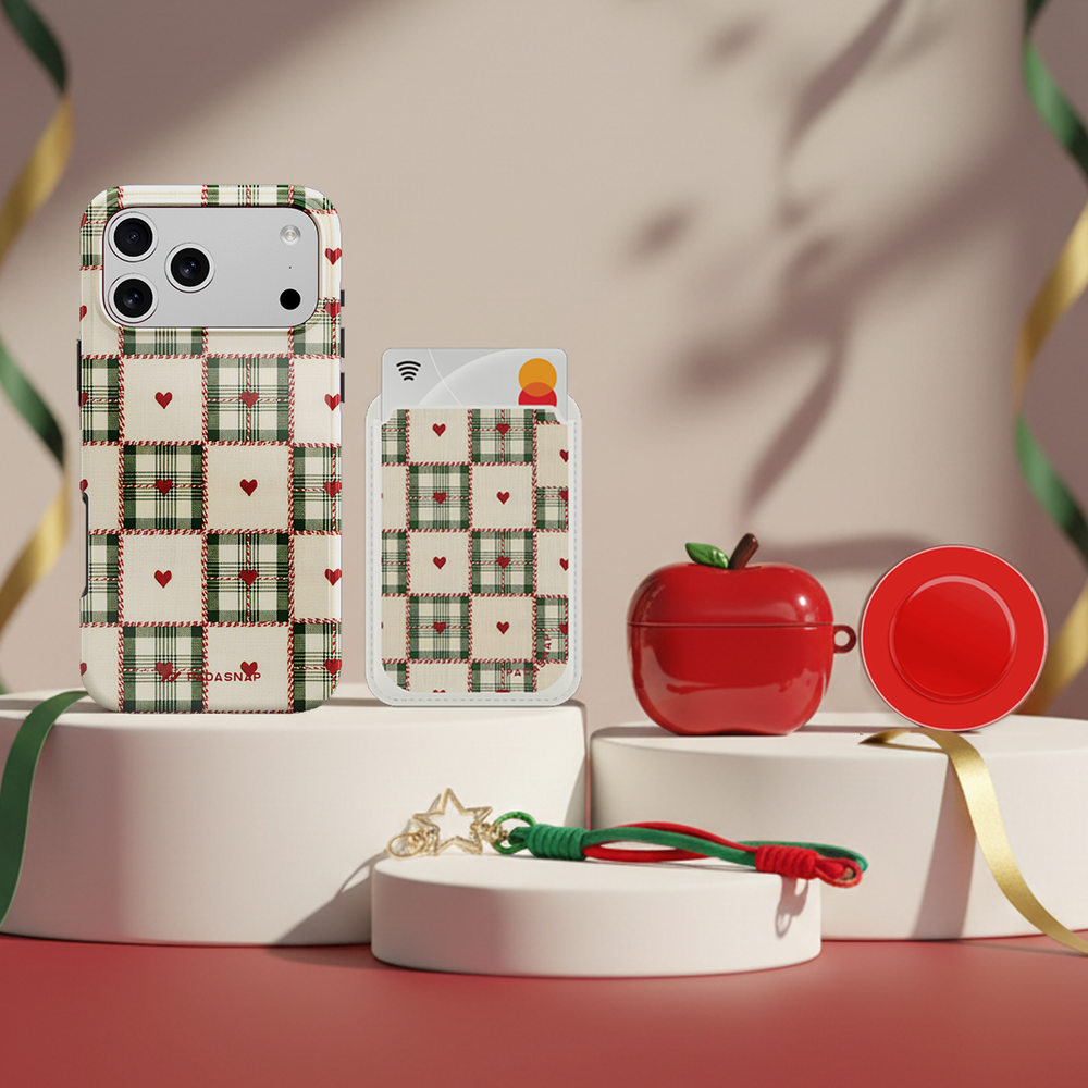 Festive Linen Christmas iPhone Bundle Set