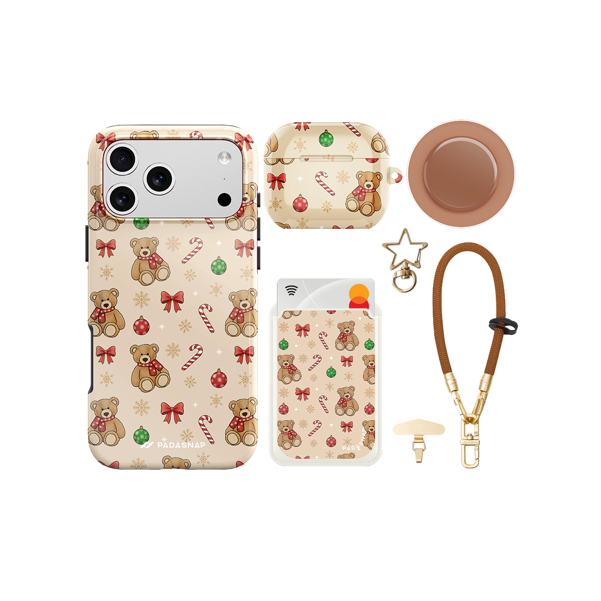 Teddy Christmas iPhone Bundle Set