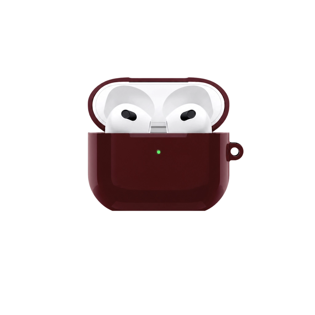 Burgundy AirPods Case