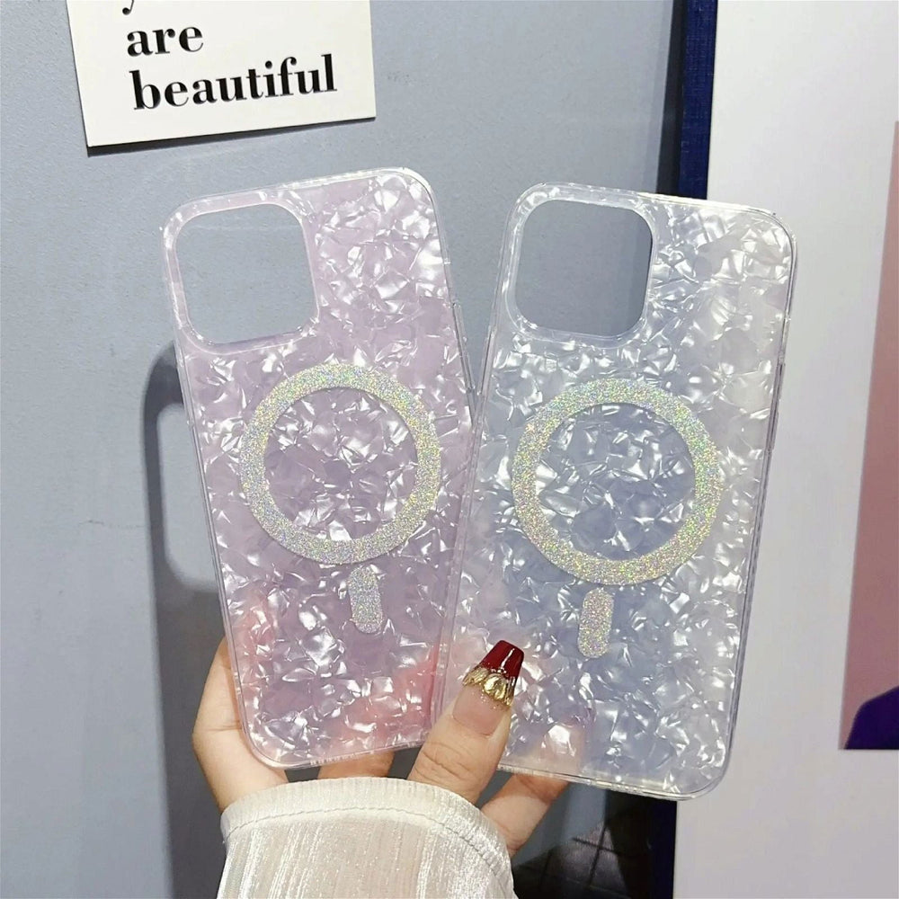 Glitter Seashell | MagSafe Phone Case - PadaSnap