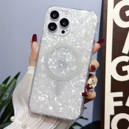 Glitter Seashell | MagSafe Phone Case - PadaSnap