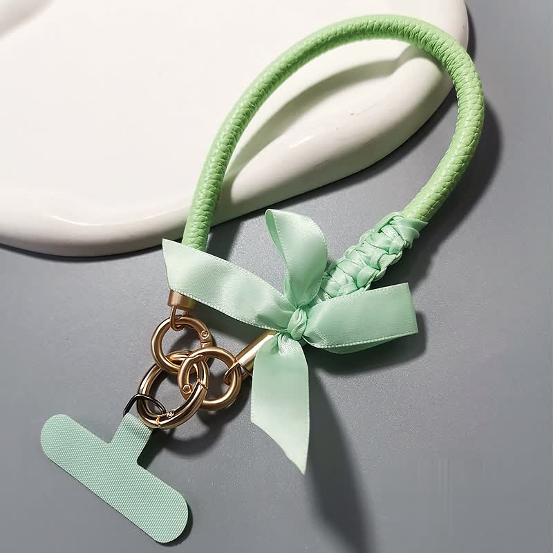 Elegant Bows | Leather Phone Strap