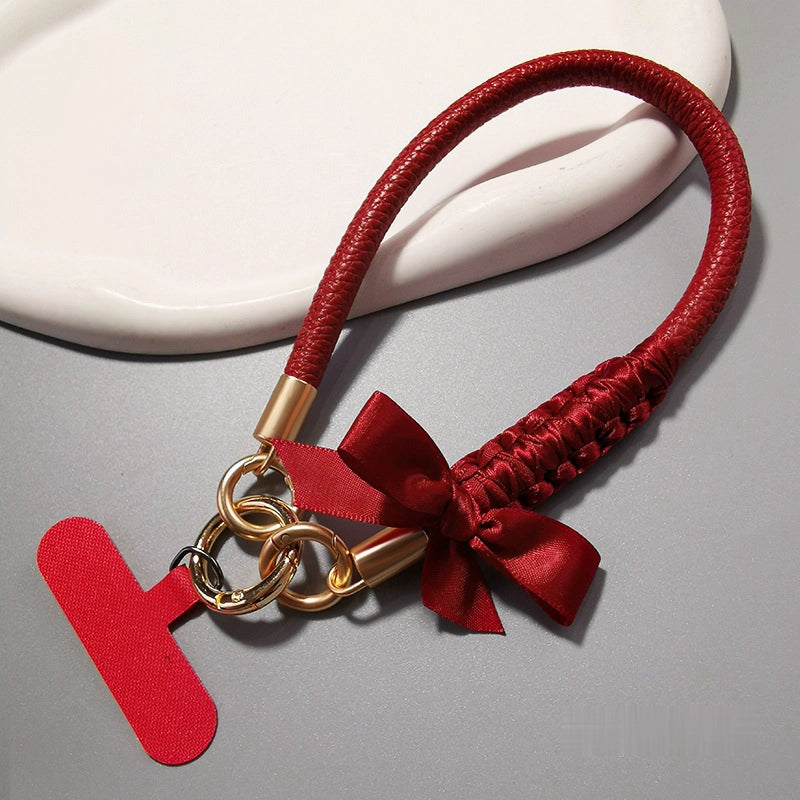 Elegant Bows | Leather Phone Strap