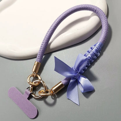 Elegant Bows | Leather Phone Strap