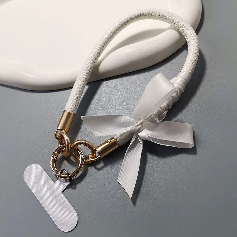 Elegant Bows | Leather Phone Strap