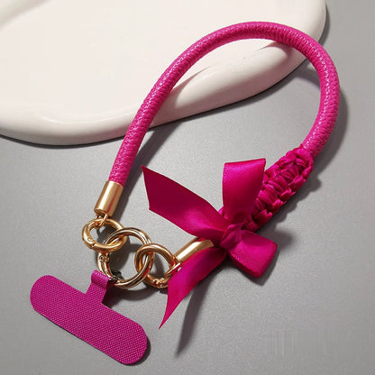 Elegant Bows | Leather Phone Strap