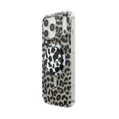 Cool Leopard | Silver MagSafe Phone Case Grip Set