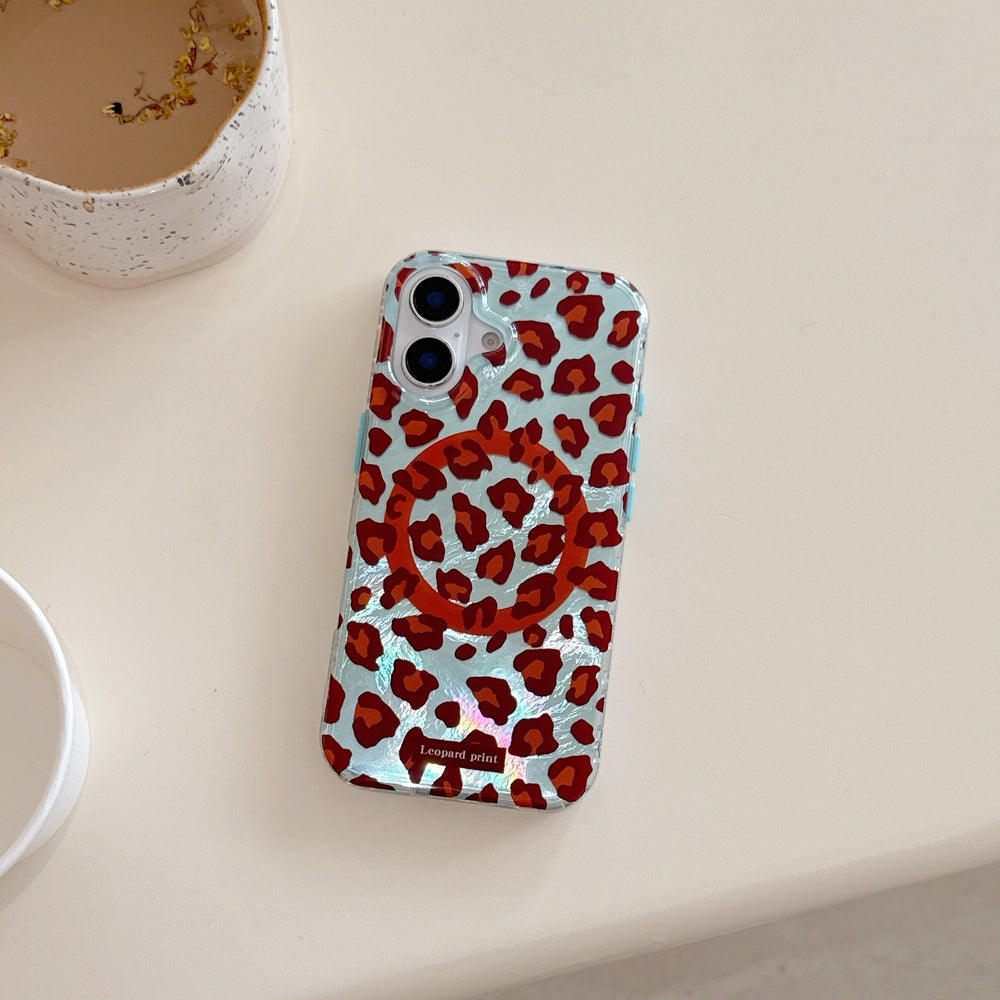 Leopard Print | Iridescent MagSafe Phone Case