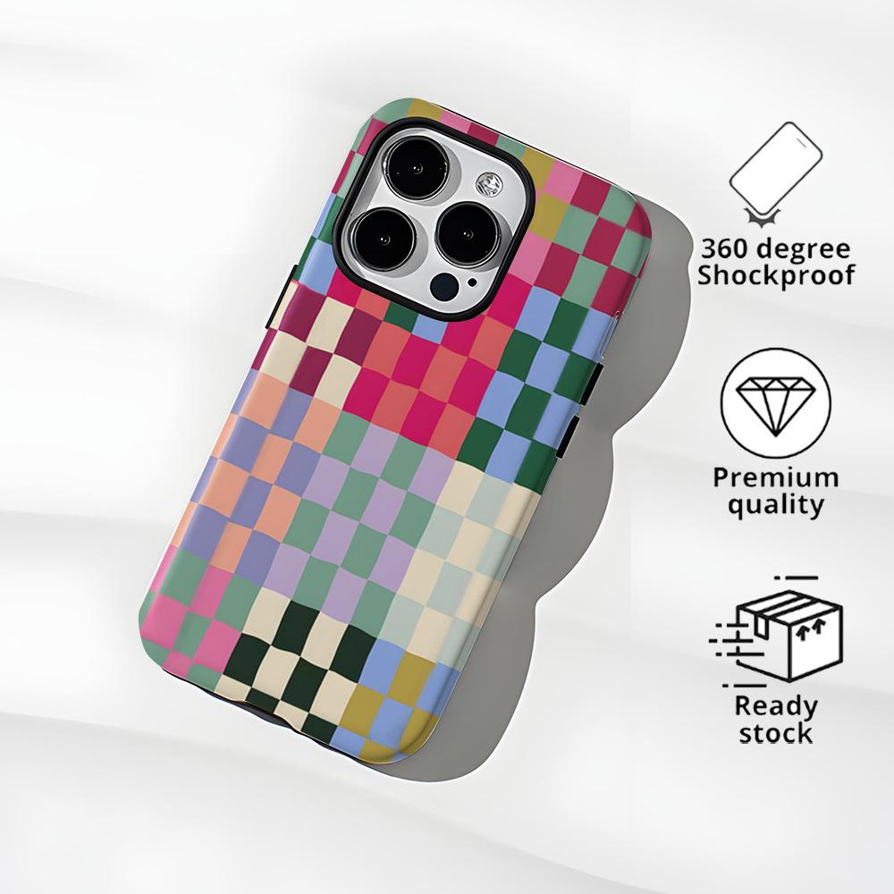 Colorful Plaid Phone Case