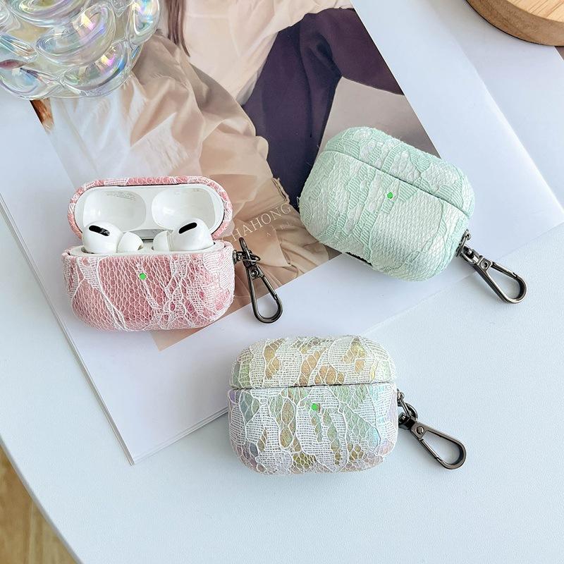 Iridescent Lace Airpods Case