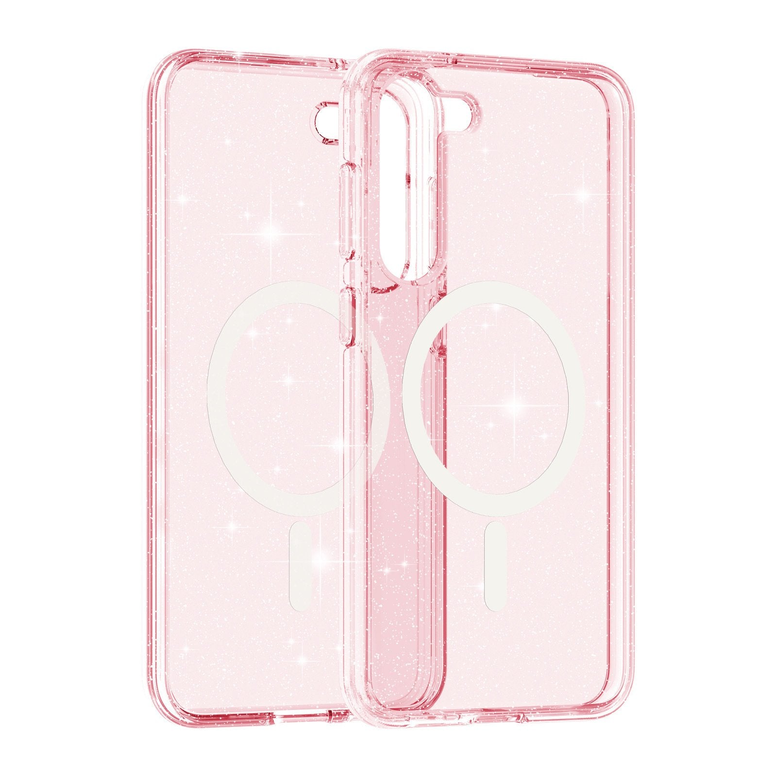 Glitter Clear MagSafe Phone Case For Samsung