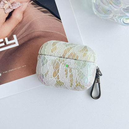 Iridescent Lace Airpods Case