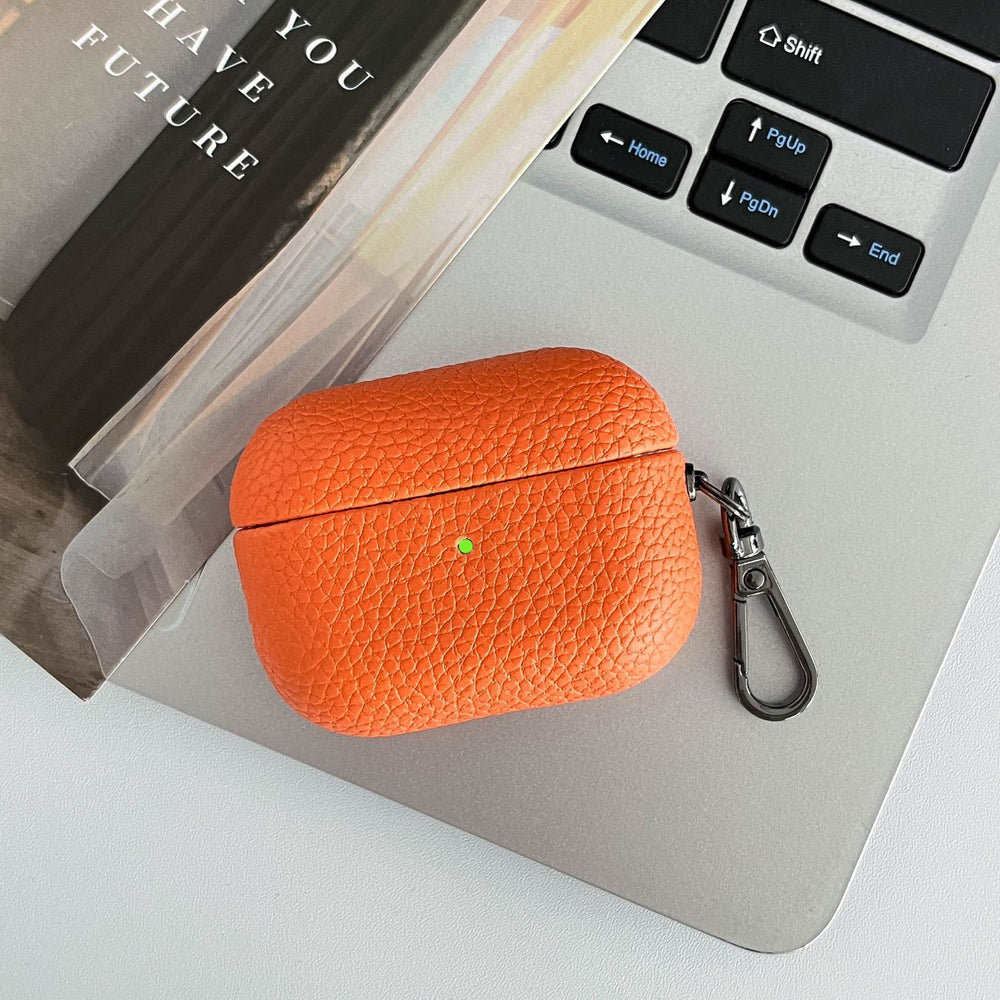 Lychee Leather Airpods Case