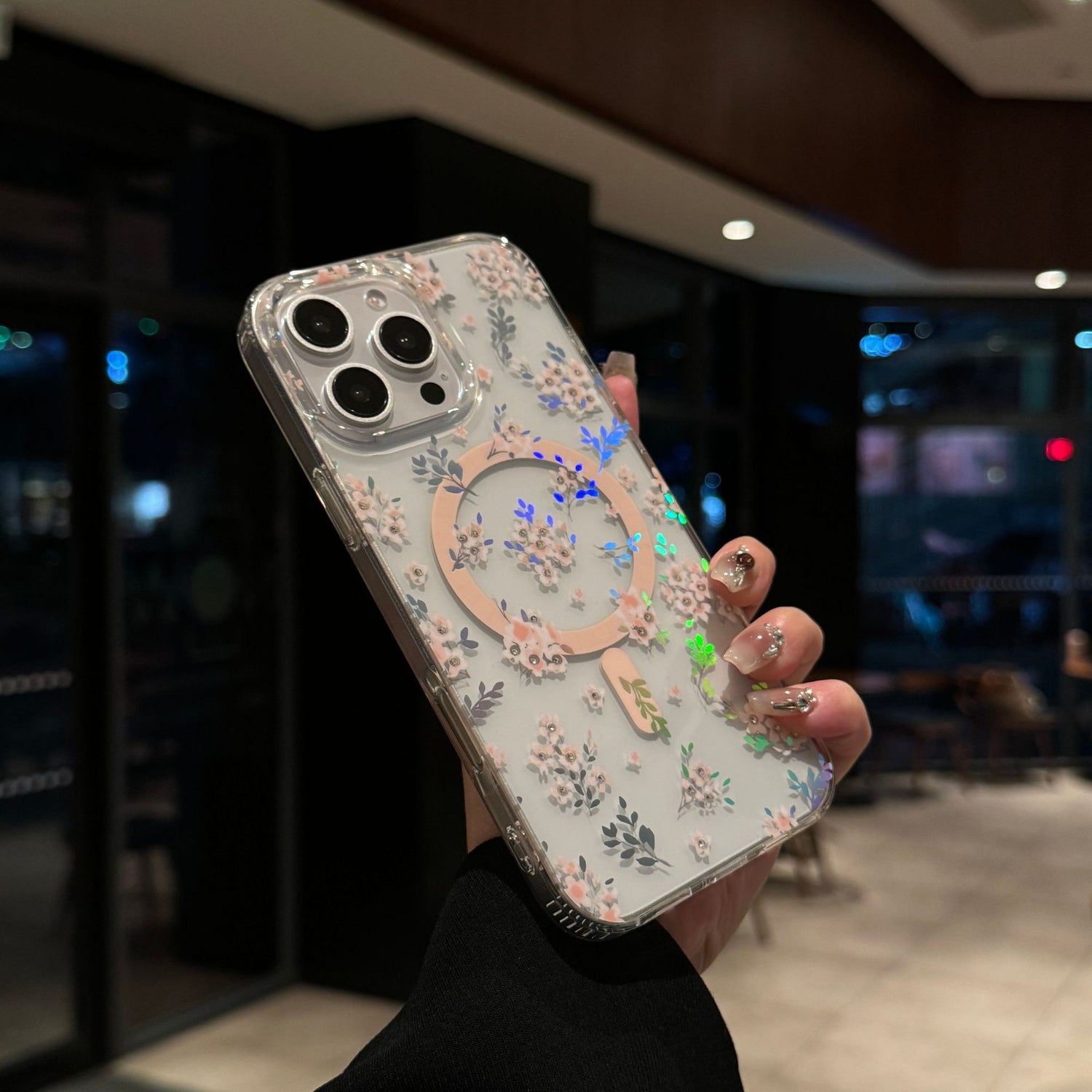 Floral Sea | Clear MagSafe Phone Case