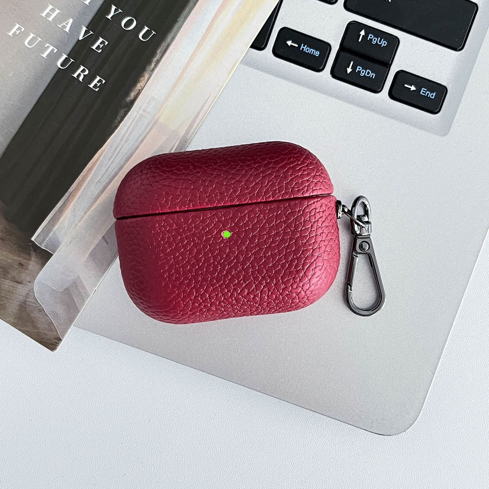 Lychee Leather Airpods Case