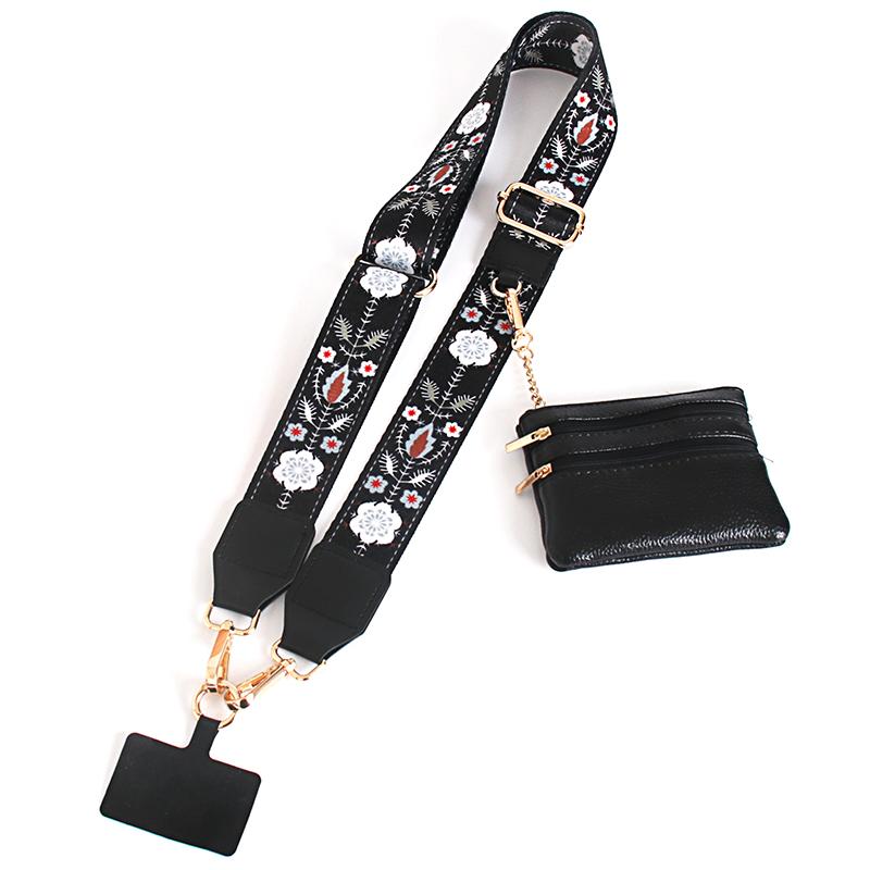 Chic Boho | Adjustable Phone Crossbody Strap With Wallet