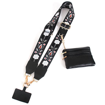 Chic Boho | Adjustable Phone Crossbody Strap With Wallet