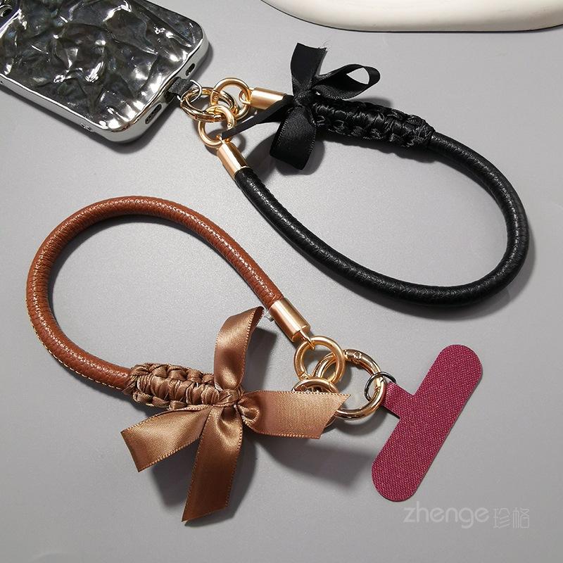 Elegant Bows | Leather Phone Strap