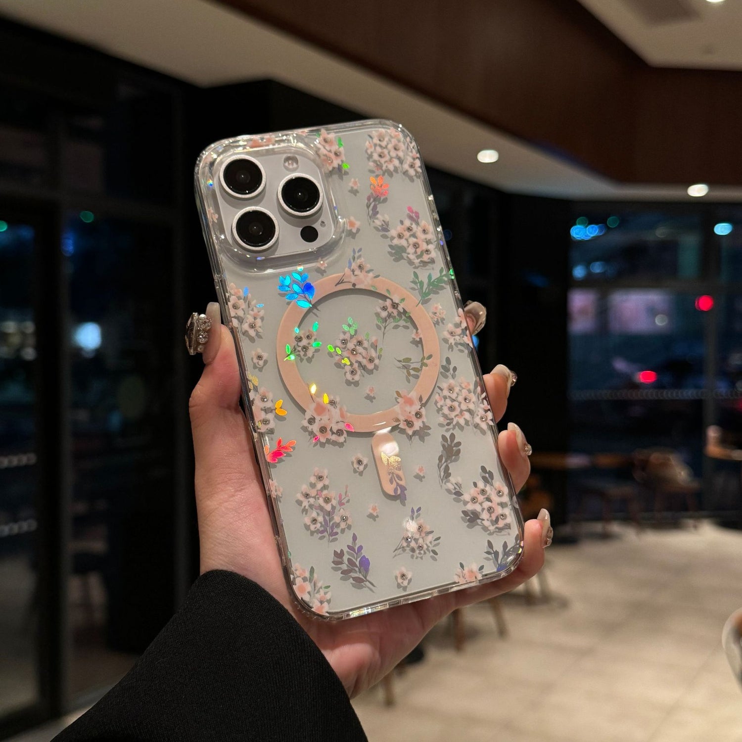 Floral Sea | Clear MagSafe Phone Case